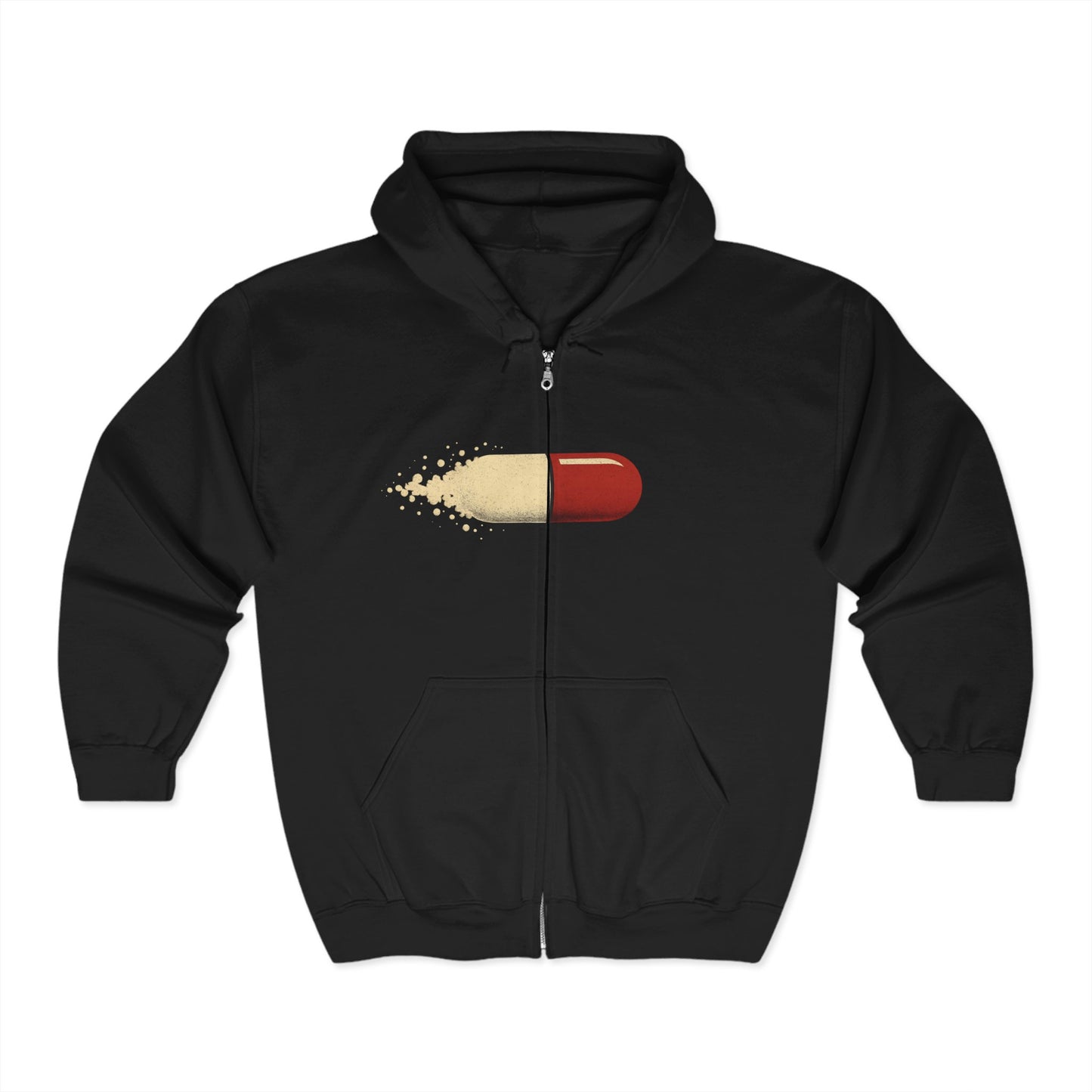 Poison Capsule Zip Hoodie – Midnight Drop Edition