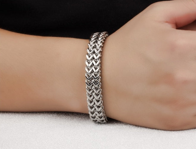 Venom Link Titanium Bracelet – 12mm