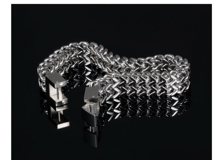 Venom Link Titanium Bracelet – 12mm